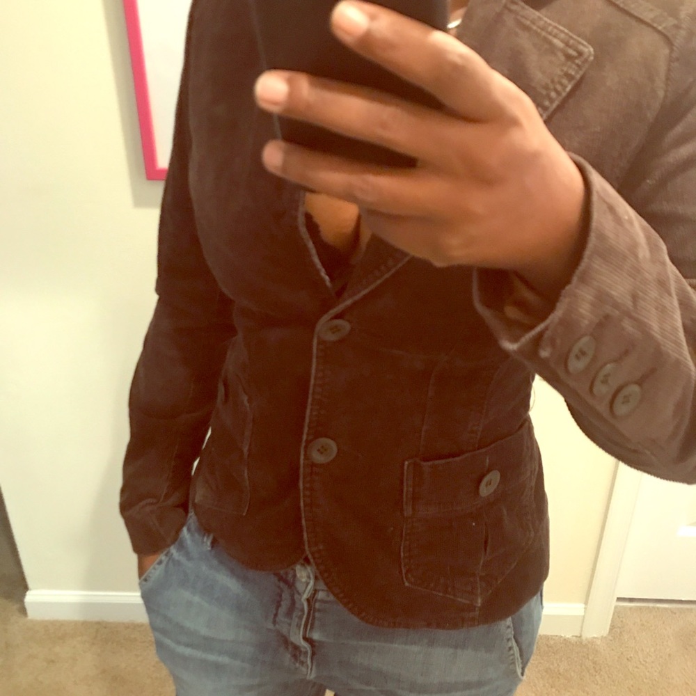 H&M brown blazer size 6